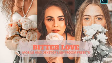 14 پریست لایت روم 2022 حرفه ای تم عشق Bitter Love Lightroom Presets