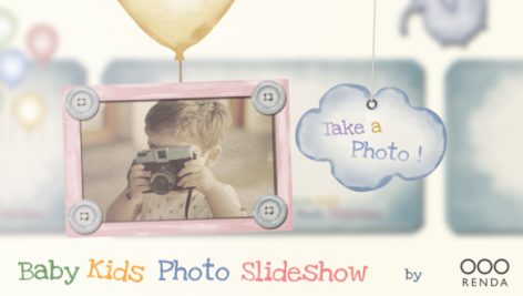 دانلود پروژه آماده افترافکت : آلبوم عکس کودک Baby Kids Photo Slideshow
