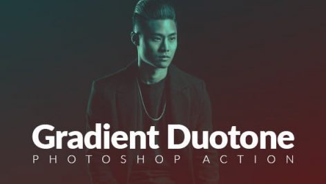 دانلود ۵۰ اکشن فتوشاپ بنام  Gradient Duotone Effects Photoshop Action