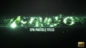 دانلود پروژه آماده افترافکت نمایش لوگو Epic Particle Titles