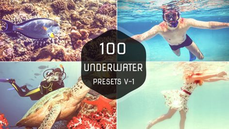 دانلود 100 پریست لایت روم حرفه ای : Underwater Lightroom Presets