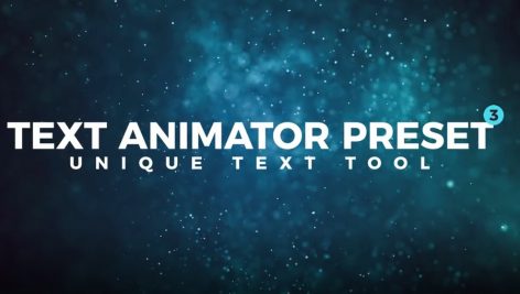 دانلود مجموعه تایتل آماده متن پریمیر Text Animator Preset V3