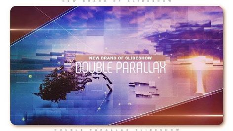 دانلود پروژه آماده افترافکت با موزیک اسلایدشو Double Parallax Slideshow