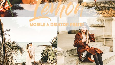 دانلود 5 پریست لایت روم دسکتاپ و موبایل : Lemon Mobile and Desktop Lightroom Presets