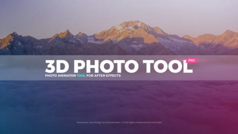 دانلود پروژه آماده افترافکت با موزیک : اسلایدشو و تیتراژ ۳D Photo Tool Pro Professional Photo Animator