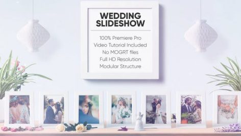 دانلود پروژه آماده پریمیر با آهنگ اسلایدشو عروسی Wedding Slideshow