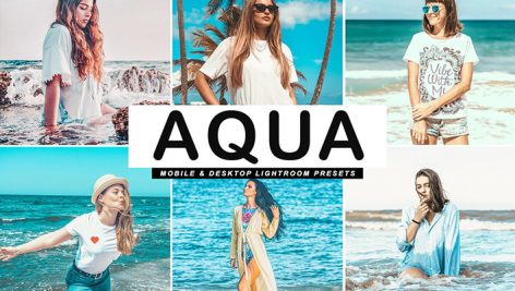 دانلود پریست لایت روم و Camera Raw و اکشن: Aqua Pro Lightroom Presets
