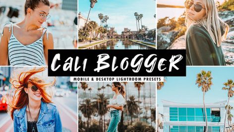 دانلود پریست لایت روم و Camera Raw و اکشن: Cali Blogger Mobile Desktop Lightroom Presets