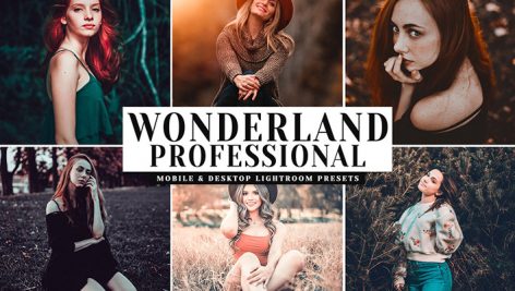 دانلود پریست لایتروم و Camera Raw و اکشن: Wonderland Pro Lightroom Presets