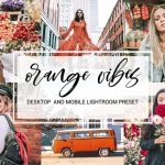 پریست لایت روم دسکتاپ و موبایل : تم نارنجی Orange Vibes Desktop Mobile Preset