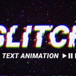 تایتل پریمیر با افکت گلیچ و نویز با موزیک Glitch Text Transitions