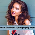 پروژه افترافکت با موزیک رزولوشن 4K تیتراژ Modern Gradient Typography Opener