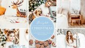 پریست لایت روم تم زمستانی و کریسمس Christmas Blogger Lightroom presets