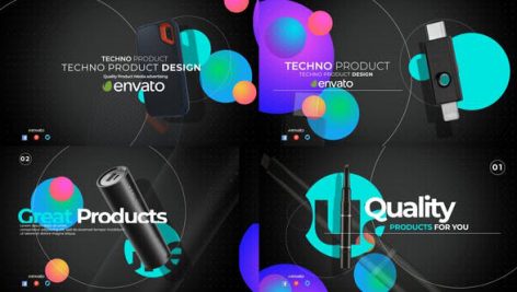 پروژه افترافکت با موزیک : معرفی محصول Technologic Product Promo