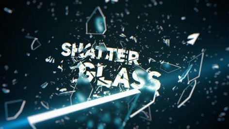 پروژه افترافکت رزولوشن ۴K با موزیک وله شیشه شکسته Shatter Glass Trailer