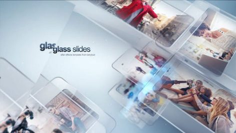 پروژه افترافکت با موزیک اسلایدشو شیشه ای Modern Glass Slide
