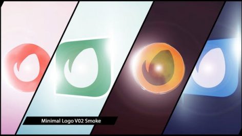 پروژه افترافکت لوگو با موزیک افکت نورانی Minimal Logo V02 Smoke