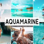 پریست لایت روم دسکتاپ و موبایل تم آبی روشن Aquamarine Mobile And Desktop Lightroom Presets