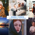 دانلود اکشن فتوشاپ کنتراست رنگ عکس Hard Tones Photoshop Actions