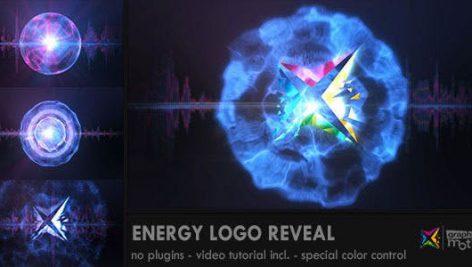 پروژه افترافکت لوگو با موزیک افکت انفجار انرژی Energy Logo Reveal