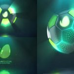 پروژه افترافکت لوگو با موزیک افکت توپ فوتبال Hi-Tech Soccer Logo Reveal