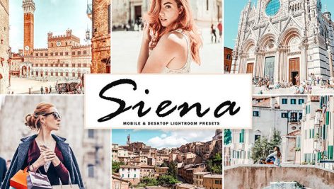 پریست لایت روم و Camera Raw و اکشن تم سیینا در ایتالیا Siena Mobile And Desktop Lightroom Presets