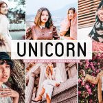 پریست لایت روم و Camera Raw و اکشن تم صورتی روشن Unicorn Mobile And Desktop Lightroom Presets