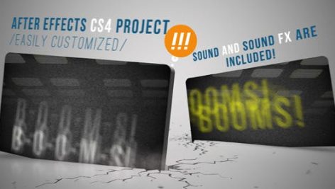 پروژه افترافکت معرفی شرکت با موزیک Booms After Effects Template