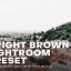 پریست لایت روم دسکتاپ و موبایل تم پررنگ Bright and Brown Lightroom Preset