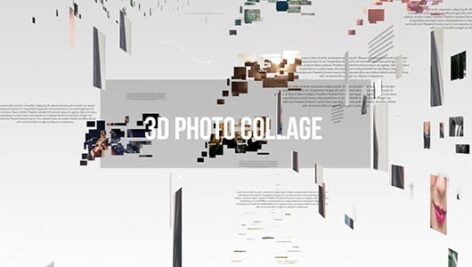 پروژه افتر افکت اسلایدشو 3 بعدی با موزیک 3D Photo Gallery
