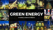 پریست لایت روم و لات رنگی انرژی سبز Green Energy Lightroom Presets