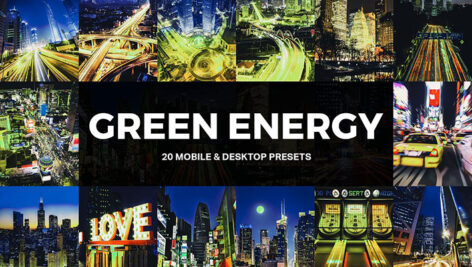 پریست لایت روم و لات رنگی انرژی سبز Green Energy Lightroom Presets