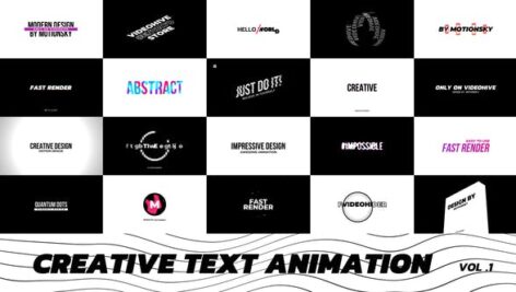پروژه آماده پریمیر تایتل فیلم Creative Text Animation Premiere Pro
