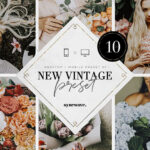 پریست لایت روم حرفه ای دسکتاپ و موبایل New Vintage Lightroom Preset Bundle