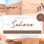 10 پریست لایت روم تم رنگی صحرا Sahara Desert Lightroom Presets