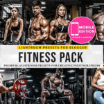 30 پریست لایت روم و کمرا راو مجموعه بدنسازی Fitness Lightroom Presets