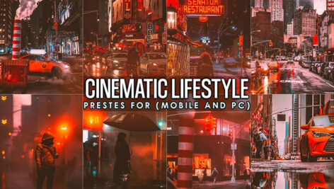 12 پریست لایت روم سینماتیک و پریست کمرا راو فتوشاپ Cinematic Urban Street Lightroom Presets