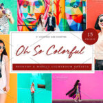 30 پریست لایت روم حرفه ای تم رنگی Lightroom Presets Oh!So Colorful