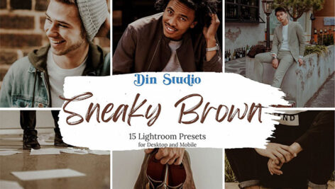 30 پریست لایت روم حرفه ای تم قهوه ای Sneaky Brown Lightroom Presets