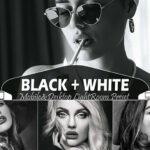 36 پریست لایت روم حرفه ای سیاه و سفید Black White Mobile & Desktop Lightroom Presets B&W Filter