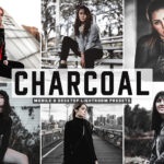 40 پریست لایت روم و کمرا راو و اکشن فتوشاپ تم زغالی Charcoal Pro Lightroom Presets