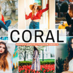 40 پریست لایت روم و کمرا راو و اکشن فتوشاپ تم مرجانی رنگ Coral Pro Lightroom Presets