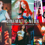 12 پریست لایت روم پرتره سینمایی و پریست کمرا راو فتوشاپ Cinematic Neon Portrait Presets