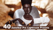 40 پریست لایت روم و پریست کمرا راو و اکشن فتوشاپ تم زنگبار آفریقا Zanzibar Pro Lightroom Presets