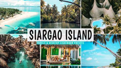 40 پریست لایت روم و کمرا راو و اکشن فتوشاپ تم جزیره سیارگائو Siargao Island Lightroom Presets