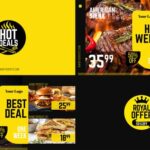 پروژه آماده افتر افکت با موزیک منوی تخفیف رستوران Royal Offer Food Menu Promo