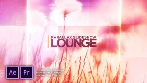 پروژه آماده پریمیر اسلایدشو با موزیک افکت پارالاکس Lounge Parallax Slideshow