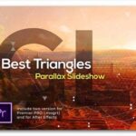 پروژه پریمیر اسلایدشو با موزیک پارالاکس مثلث Best Triangles Parallax Slideshow