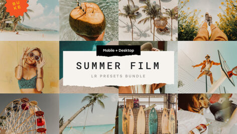 15 پریست لایت روم تابستان سینمایی Summer Film Lr Presets Bundle