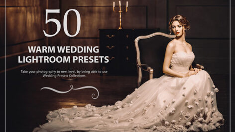 50 پریست لایت روم حرفه ای عروسی رنگ گرم Warm Wedding Lightroom Presets
